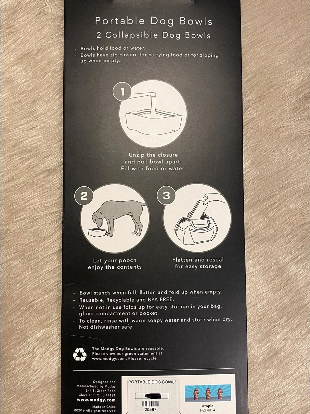MODGY Collapsible Dog Bowls